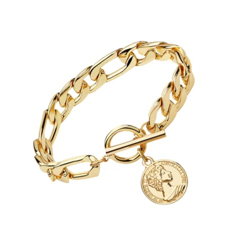 TOPPERFUN Stylisches Damen Armband aus Langlebiger Legierung mit Anhänger im Kreativen Design Leichte Fadensichere Armschmuckkette Modisches Handgelenkschmuckstück für Alltag und Besondere von TOPPERFUN