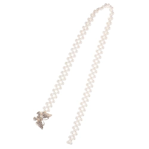 TOPPERFUN Taillenkette mit Imitationsperlen Modisches Schmuckstück für Braut und Party Zarte Schmetterlings Dekoration Stilvoller Hüftgürtel für Damen Strandmode von TOPPERFUN