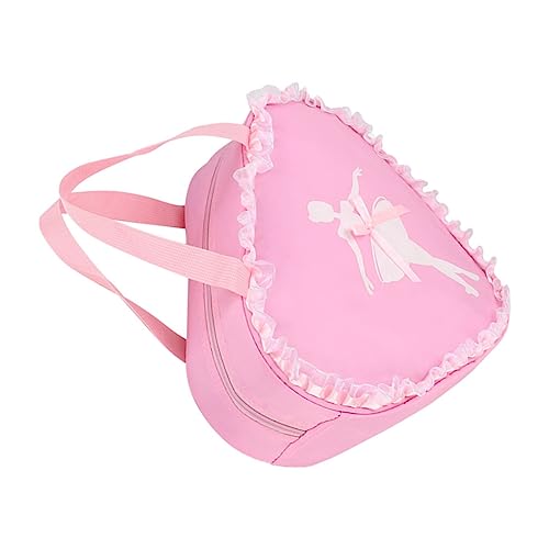 TOPPERFUN Tanztasche Für Mädchen Ballett Rucksack Leicht Mädchen Handtasche Mit Ballerina-Muster Tanzsack Für Schule Und Reisen von TOPPERFUN