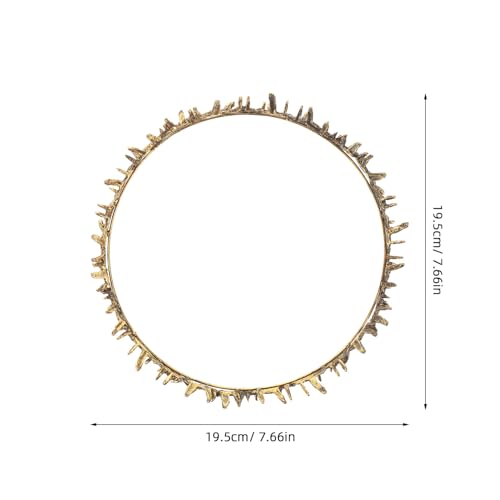 TOPPERFUN Thorn Krone Haarreif aus Metall Unisex Party Kopfschmuck für Damen Herren Fasching Prom Hochzeit Cosplay Königsdiadem Langlebig Auffällig Renaissance Accessoire von TOPPERFUN
