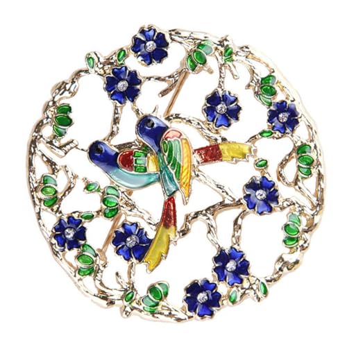 TOPPERFUN Tierische Emaille Brosche Vogelbrosche mit Blumenkranz Elegantes Accessoire für Kleidung und Taschen für Damen und Kreative DIY Projekte TOPPERFUN Tierische Emaille Brosche Vogelbrosche mit Blumenkranz Elegantes Accessoire für Kleidung und Taschen für Damen und Kreative DIY Projekte von TOPPERFUN
