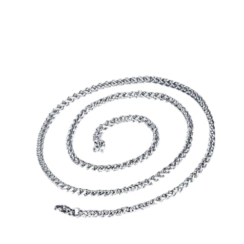 TOPPERFUN Titanstahl Herren Halskette Curb Chain Rostfrei Langlebig Modisches Allergikerfreundliches Herren Schmuckaccessoire Klassisch und Elegant von TOPPERFUN