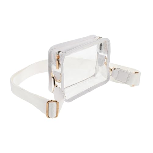TOPPERFUN Transparente Kleine Quadratische Umhängetasche mit Ergonomischem Breitem Schultergurt Vielseitig Tragbar als Crossbody oder Schultertasche Modische Transparente Handtasche für von TOPPERFUN