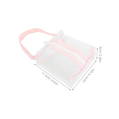 TOPPERFUN Transparente Kosmetiktasche aus Mesh Kompakte Reise kulturbeutel für Frauen Atmungsaktive Make up Tasche Multifunktional für Pflege und Toilettenartikel Tragbar und Langlebig von TOPPERFUN