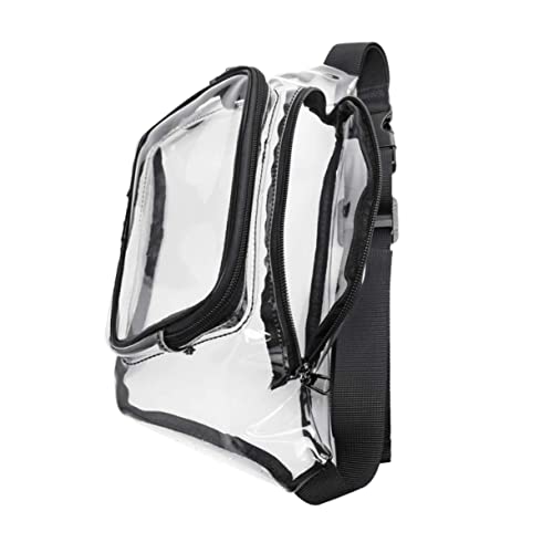 TOPPERFUN Transparente Multifunktionale Hüfttasche PVC für Outdoor Sport Verstellbare Gürteltasche für Damen und Herren Handy Aufbewahrungstasche für Reisen und Fitness von TOPPERFUN