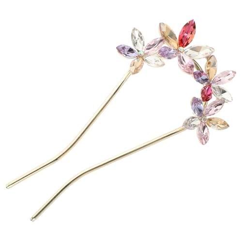 TOPPERFUN U förmige Strass Haarnadel Damen Haarschmuck für Braut Hochzeit Brautjungfern Dutt Haarnadel Modisch Funkelnd Fester Sitz Geschenkidee von TOPPERFUN