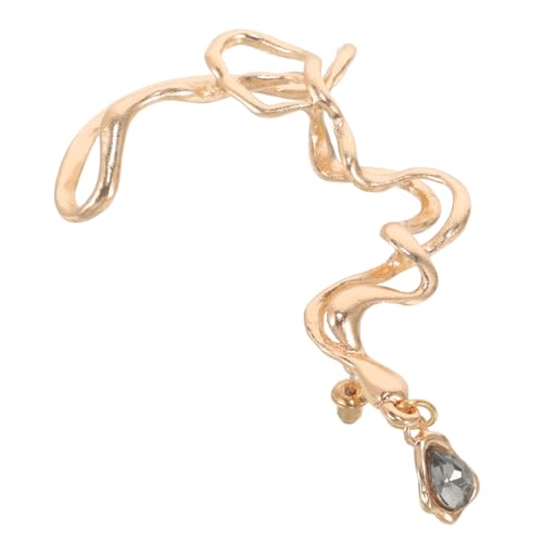TOPPERFUN Unregelmäßige Ohrcuff Ohrringe für Damen Modisches Design Ohrloch für Partys Goldfarben Stil Statements von TOPPERFUN