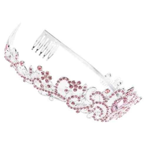 TOPPERFUN Verstellbare Braut Hochzeit Haarschmuck Strass Barock Stirnreif für Damen Elegant Funkelnd von TOPPERFUN
