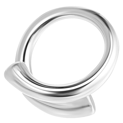 TOPPERFUN Tropfenring Damenring Verstellbarer Ring Daumenring Zehenring Metall Kupfer Asymmetrisches Design Fingerring Schmuck von TOPPERFUN
