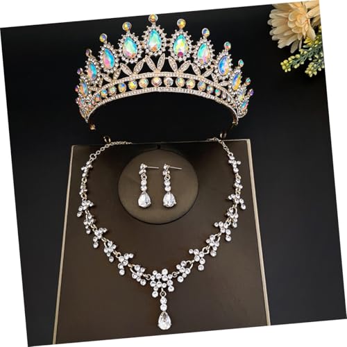 TOPPERFUN Vintage Brautschmuck mit Kristallkrone Strass Ohrringen und Halskette Elegantes Leichtes Schmuckset für Hochzeit Party Abschlussball und Besondere Anlässe TOPPERFUN Vintage Brautschmuck mit Kristallkrone Strass Ohrringen und Halskette Elegantes Leichtes Schmuckset für Hochzeit Party Abschlussball und Besondere Anlässe von TOPPERFUN
