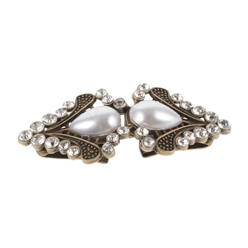 TOPPERFUN Vintage Brosche Clip für Pullover Schal und Kleidungsstücke Multifunktionale Brosche mit Strass für Schals Kleider und Oberteile Einfach Anzubringen und Langlebig von TOPPERFUN