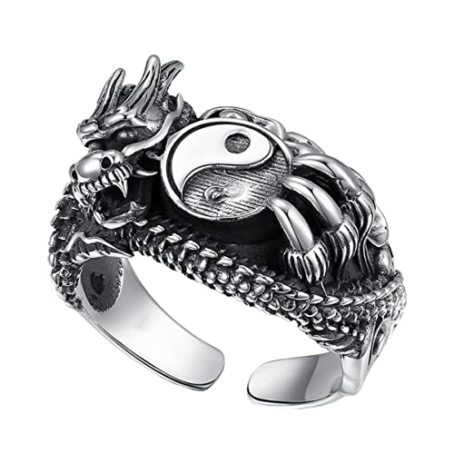 TOPPERFUN Vintage Drachenring Metall für Männer Retro Kostümschmuck Langlebig und Hautverträglich Perfektes für Modebewusste Männer TOPPERFUN Vintage Drachenring Metall für Männer Retro Kostümschmuck Langlebig und Hautverträglich Perfektes für Modebewusste Männer von TOPPERFUN