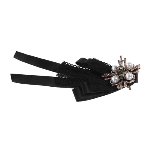 TOPPERFUN Vintage Imitation Pearl Lace Bowknot Brooch für Damen Schleifenbrosche für Partys Hochzeiten und Besondere Anlässe Vielseitiges Zubehör für Kleidung Klassischer Look mit von TOPPERFUN