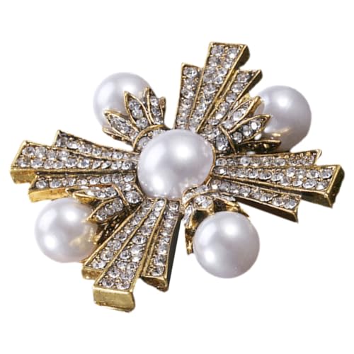 TOPPERFUN Vintage Kreuz Brosche für Damen Retro Barock Stil Anstecknadel für Kleidung Dekorative Brosche für Erwachsene und Teenager von TOPPERFUN