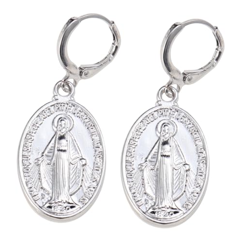 TOPPERFUN Vintage Ohrringe Silber Damen Hängend Kreatives Design Leicht Ohranhänger Modisch Spirituell von TOPPERFUN