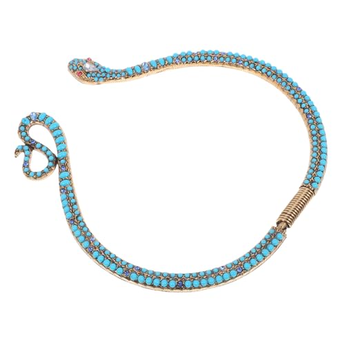 TOPPERFUN Vintage Schlangenkette Modeschmuck Kurz Schlangenanhänger Halskette Tierdesign Clavicle Chain für Halloween Kostüm und Alltag TOPPERFUN Vintage Schlangenkette Modeschmuck Kurz Schlangenanhänger Halskette Tierdesign Clavicle Chain für Halloween Kostüm und Alltag von TOPPERFUN