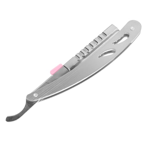 TOPPERFUN Vollstahl Vintage Rasierer Handgefertigter Falt Rasierer für Bart Haarschnitt und Augenbrauenformung für Friseursalons und Diy zu Hause von TOPPERFUN