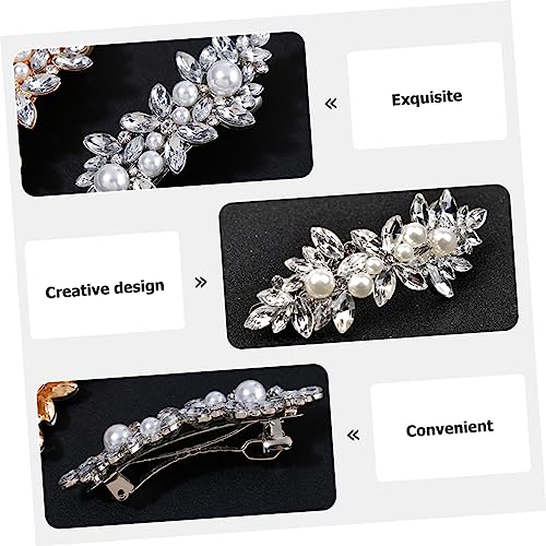 TOPPERFUN Wasserdichter Haarschmuck mit Strahlenden Strasssteinen Dekorative Haarspangen für Damen Hochzeits Haarclips Vielseitig für Haartypen und Festliche Anlässe von TOPPERFUN