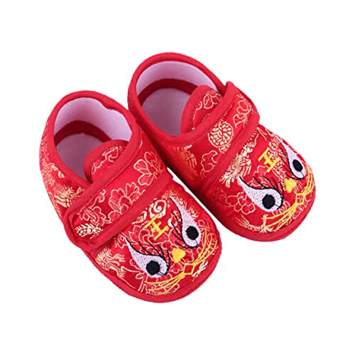 TOPPERFUN Weiche mit Rutschfester Sohle und Niedlichem Tigerkopf motiv Atmungsaktiv und Warm für Neugeborene Monate Modische Babyschuhe in Geschenk von TOPPERFUN