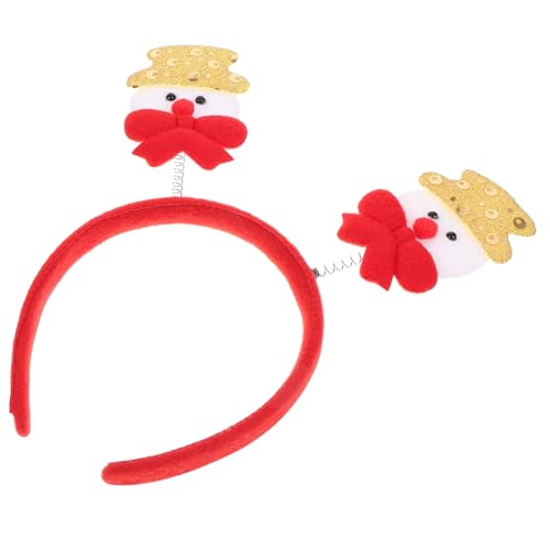 TOPPERFUN Weihnachtlicher Haarreif mit Schneemann Design Attraktives Kopfaccessoire für für Weihnachtsfeiern und Festliche Anlässe und Dekorativ Kreatives für Feiertage von TOPPERFUN