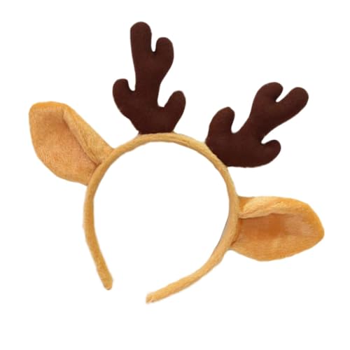 TOPPERFUN Weihnachts Haarreif mit Rentier Geweih Lustiger Haarschmuck für Erwachsene für Weihnachtsfeiern Fotoshootings und Festliche Outfits Leicht Verformbar Perfektes Kostümzubehör für von TOPPERFUN