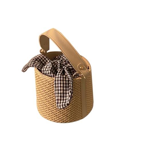TOPPERFUN Woven Crossbody Bag mit Schleife Handgewebte Tragetasche für Damen für Strand Urlaub und Alltag Stylische Praktische Umhängetasche Beige TOPPERFUN Woven Crossbody Bag mit Schleife Handgewebte Tragetasche für Damen für Strand Urlaub und Alltag Stylische Praktische Umhängetasche Beige von TOPPERFUN