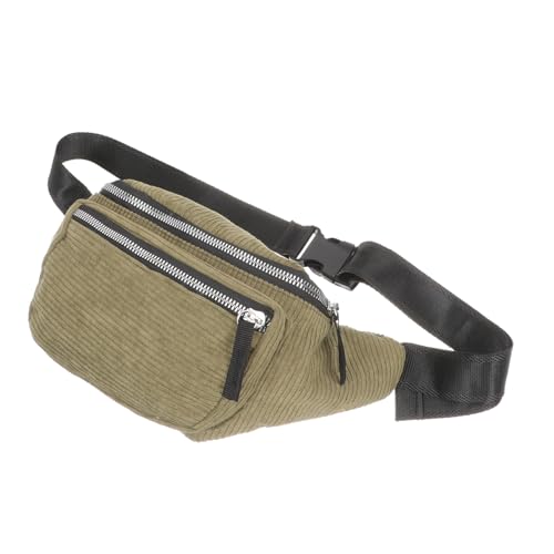 TOPPERFUN Stylische Unisex Brusttasche Velours Große Kapazität Verstellbare Schultertasche für Outdoor Reisen und Freizeit von TOPPERFUN