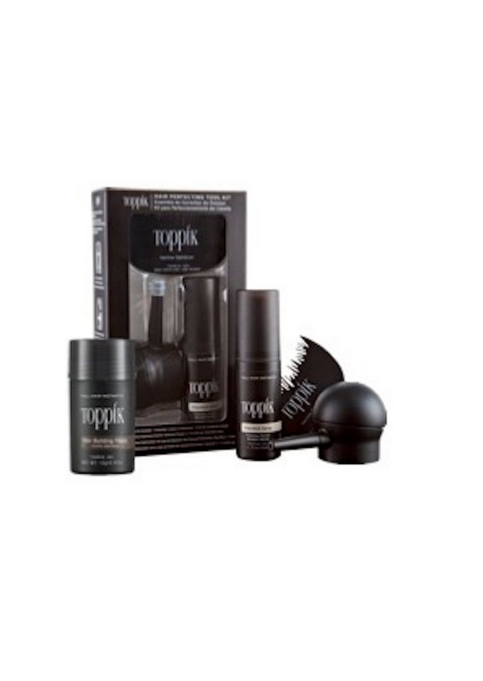TOPPIK Haarstyling-Set Toppik Starterkit inkl. Haarverdichter 12g. - Streuhaar Schütthaar, Hair Fibers, Tool Kit von TOPPIK