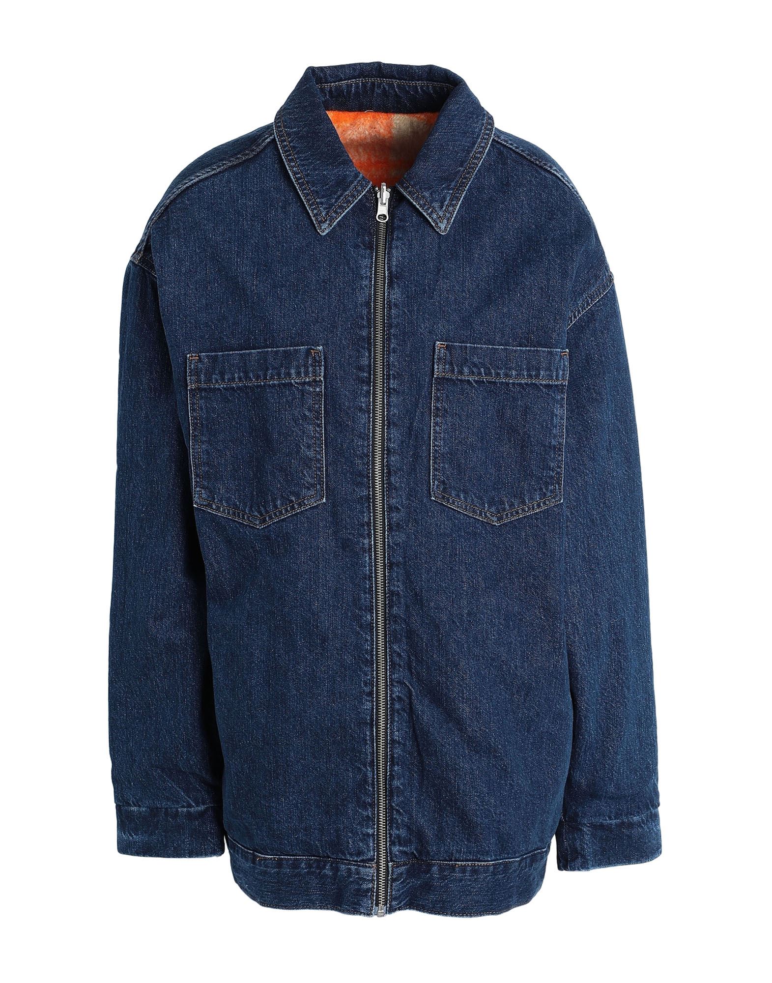 TOPSHOP Jeansjacke/-mantel Damen Blau von TOPSHOP