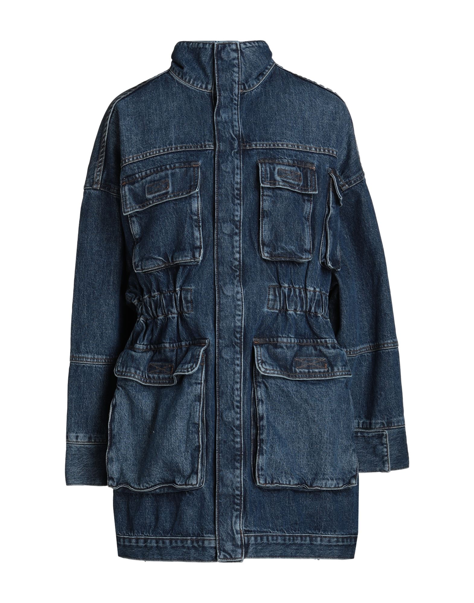 TOPSHOP Jeansjacke/-mantel Damen Blau von TOPSHOP