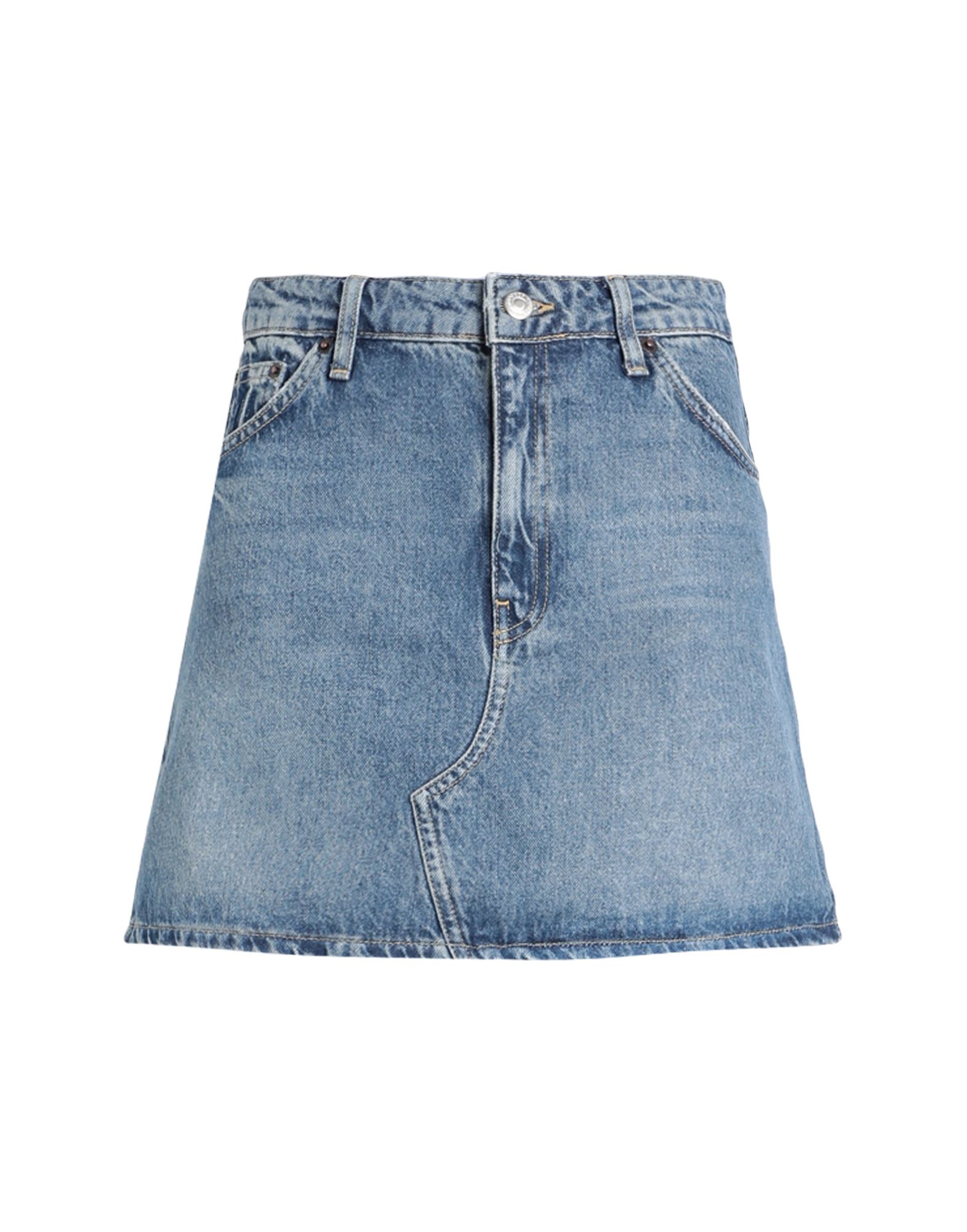 TOPSHOP Jeansrock Damen Blau von TOPSHOP