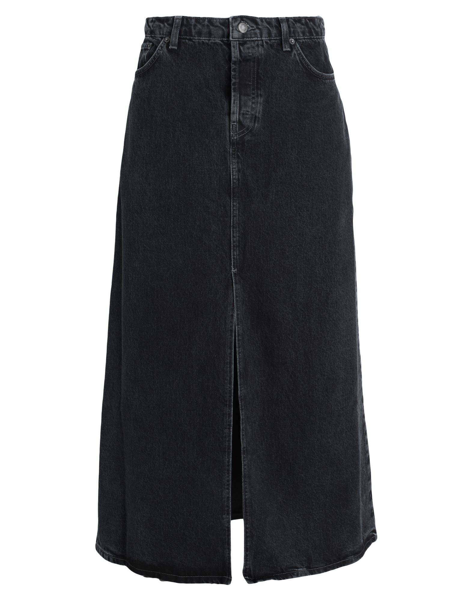 TOPSHOP Jeansrock Damen Schwarz von TOPSHOP