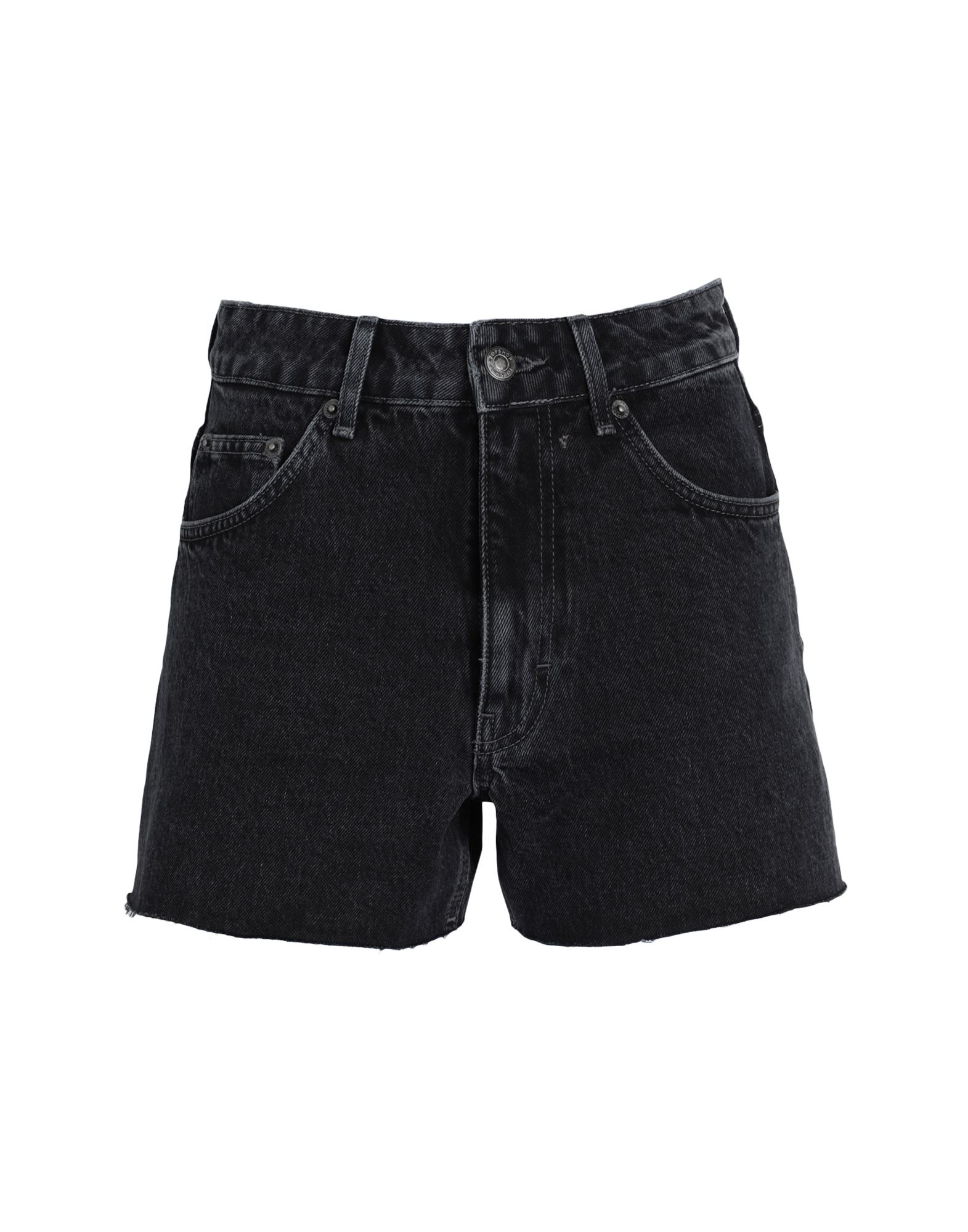 TOPSHOP Jeansshorts Damen Schwarz TOPSHOP Jeansshorts Damen Schwarz von TOPSHOP