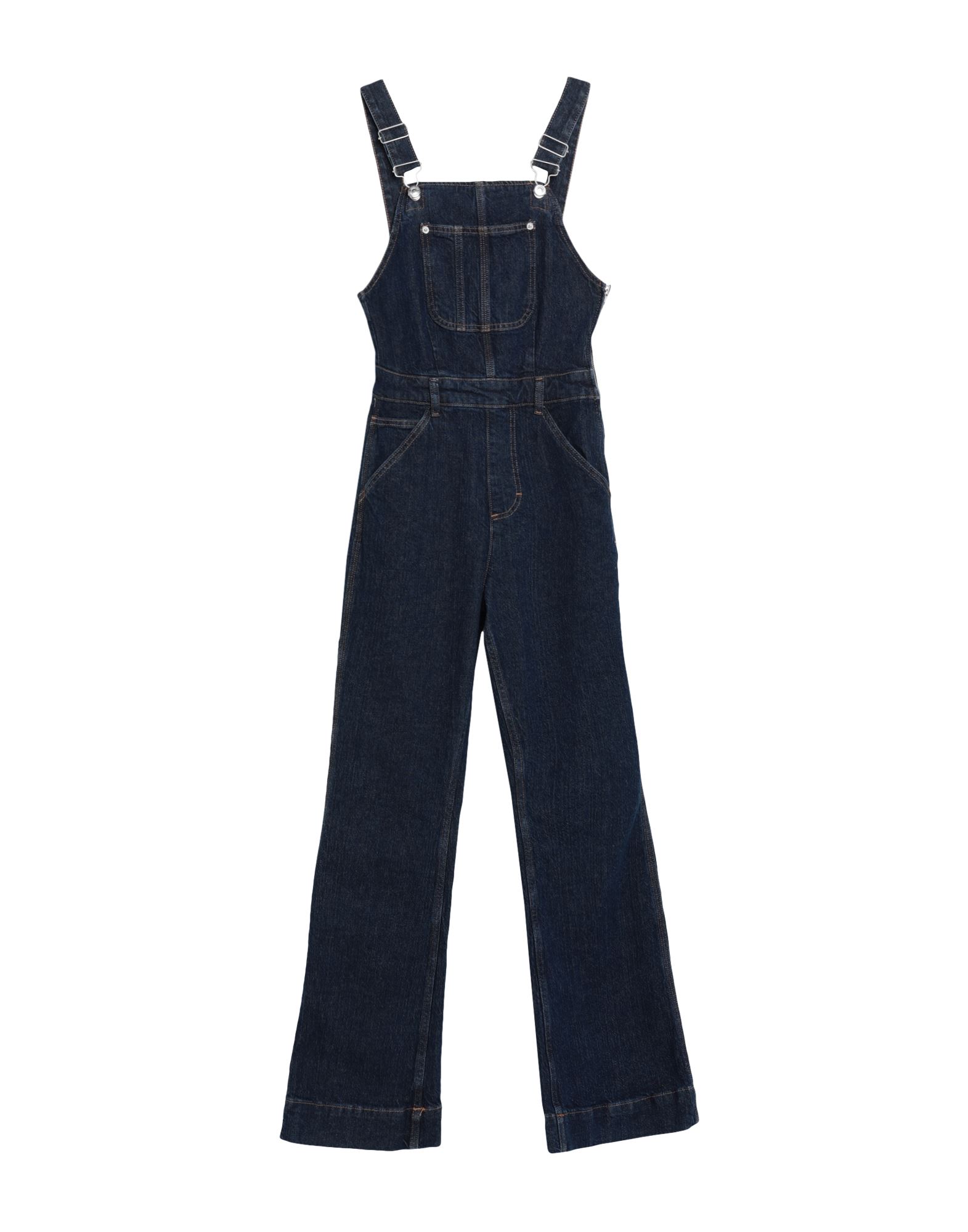 TOPSHOP Langer Overall Damen Blau von TOPSHOP