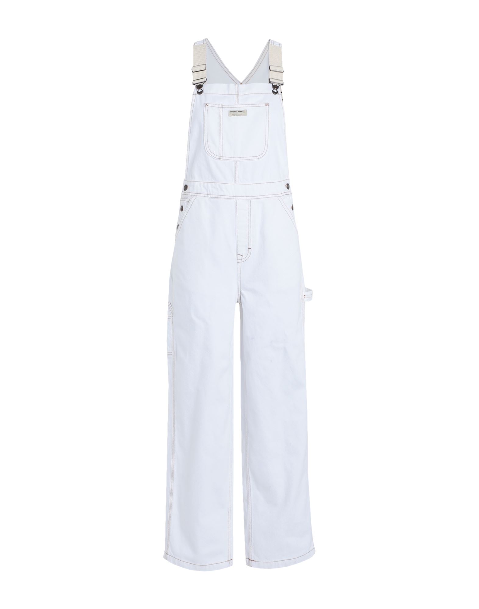 TOPSHOP Langer Overall Damen Weiß von TOPSHOP