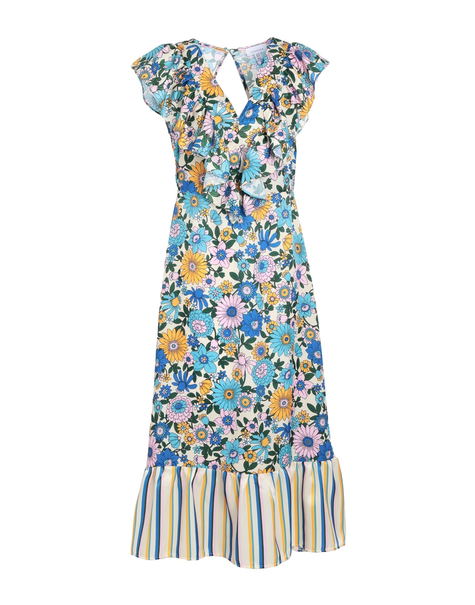 TOPSHOP Midi-kleid Damen Elfenbein TOPSHOP Midi-kleid Damen Elfenbein von TOPSHOP