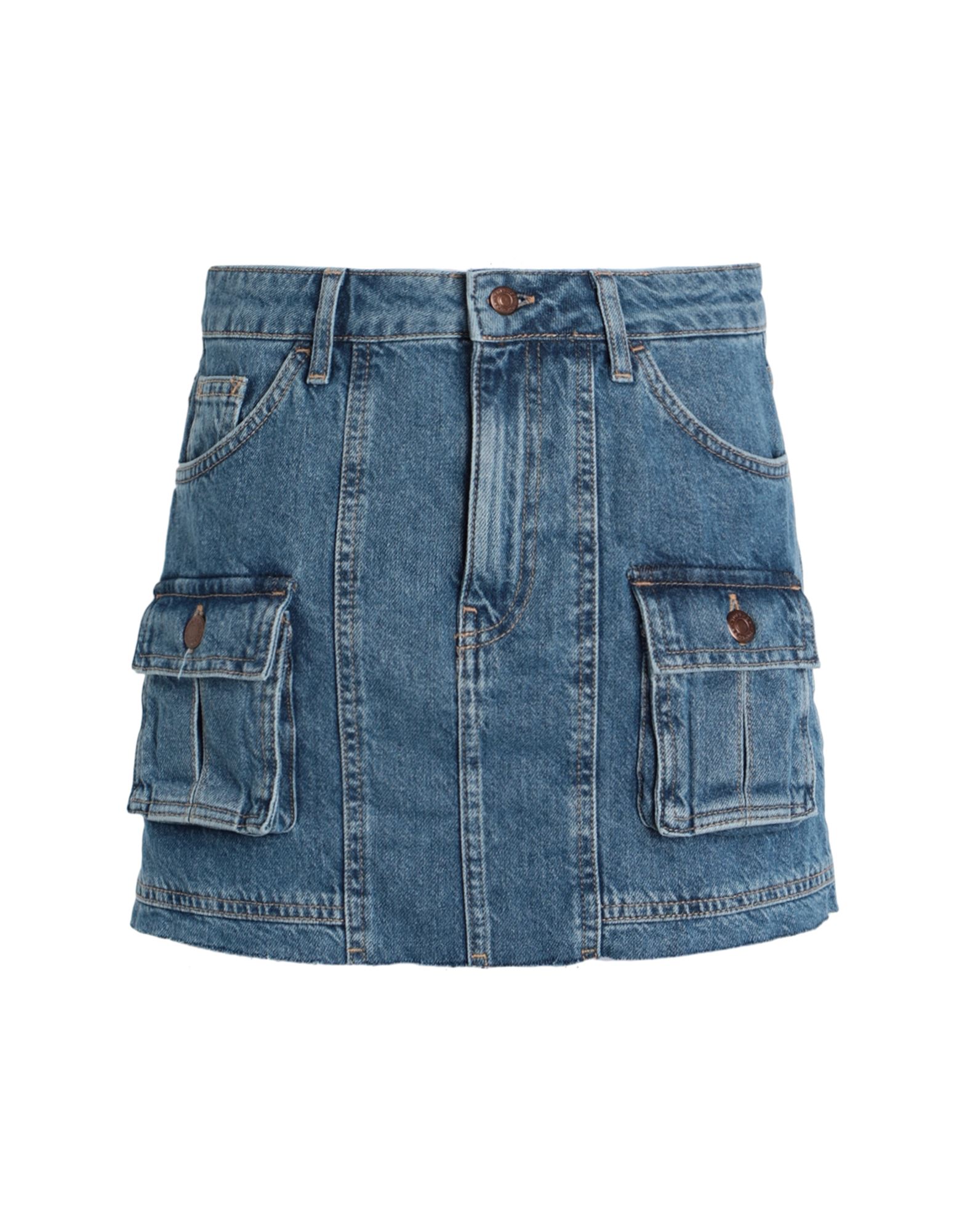 TOPSHOP Jeansrock Damen Blau von TOPSHOP