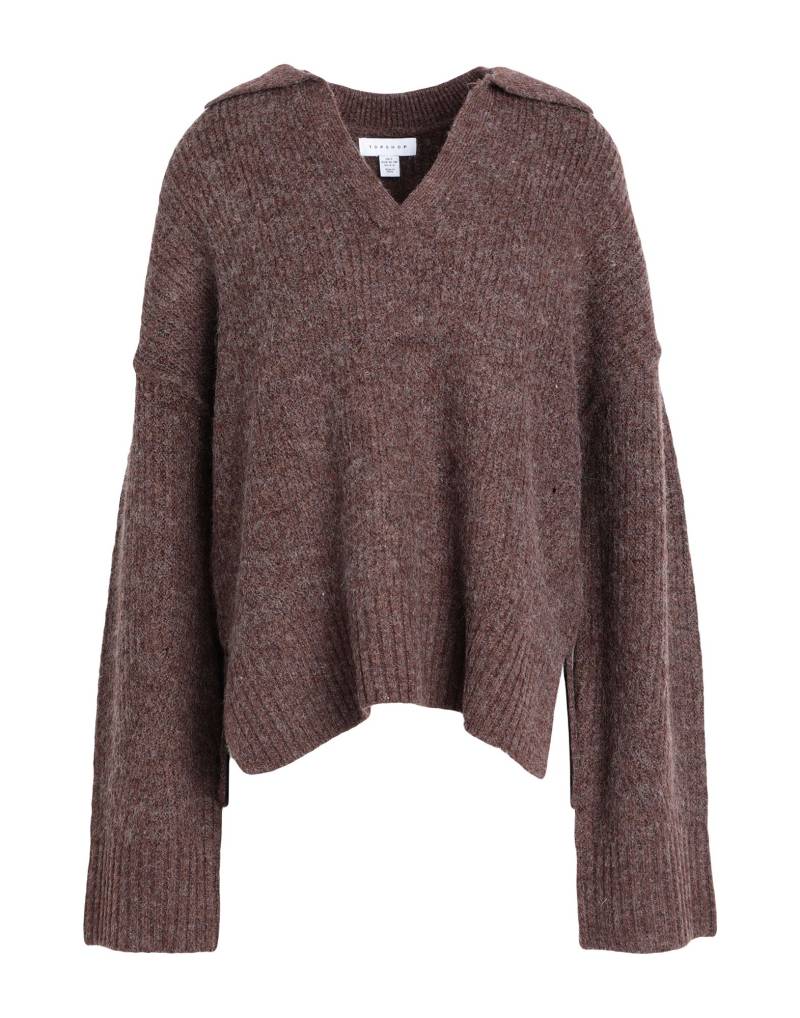 TOPSHOP Pullover Damen Schokobraun von TOPSHOP