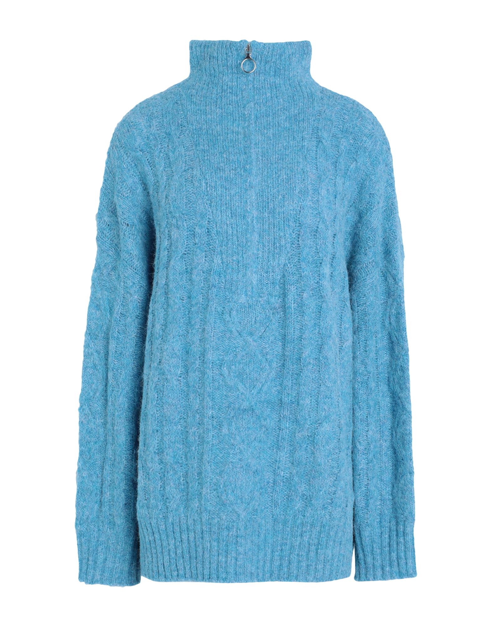 TOPSHOP Rollkragenpullover Damen Azurblau von TOPSHOP