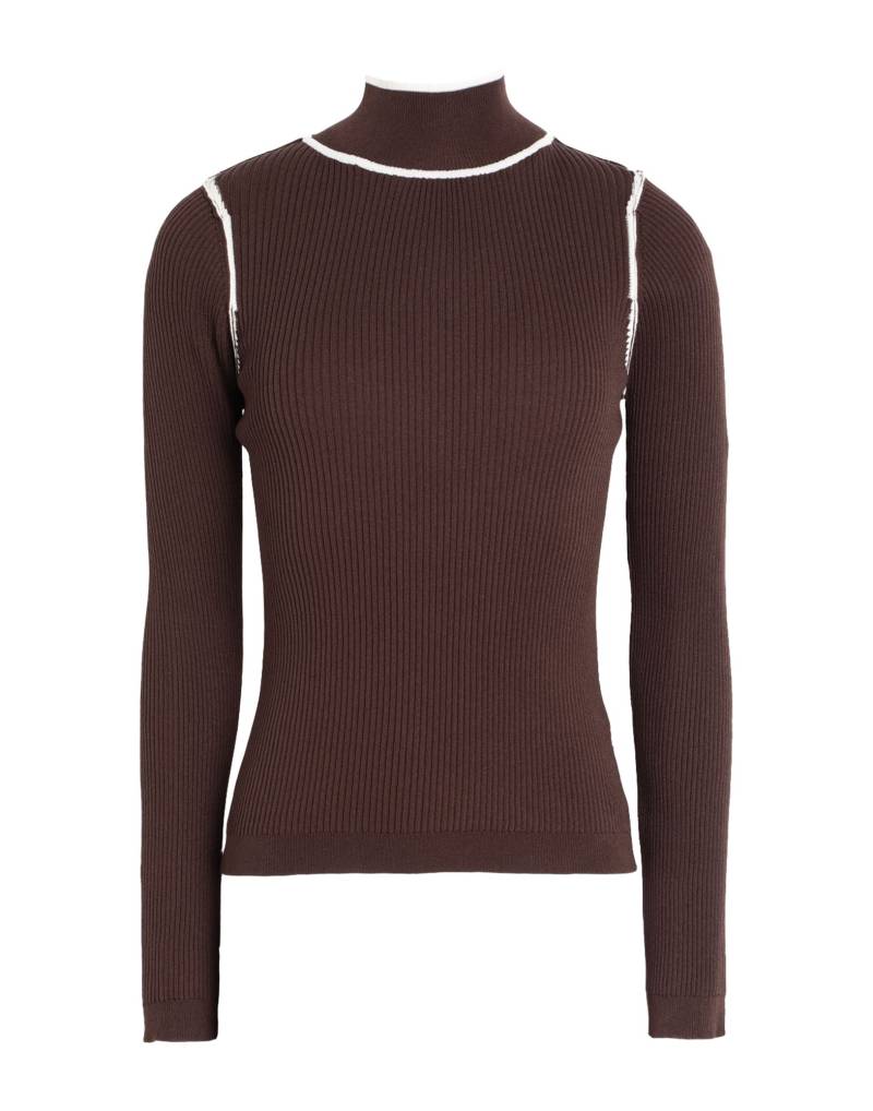 TOPSHOP Rollkragenpullover Damen Schokobraun von TOPSHOP