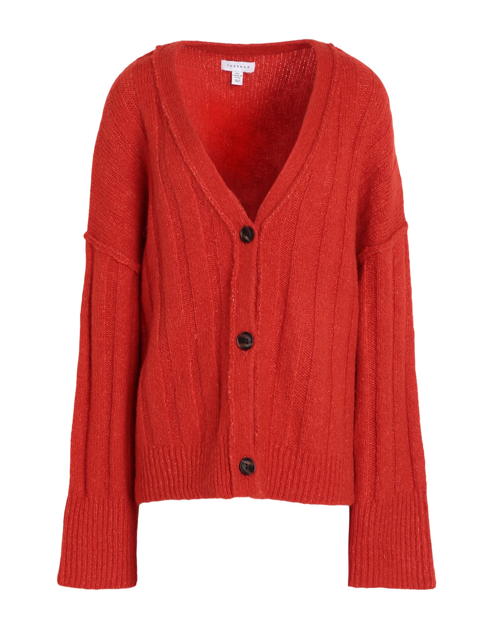 TOPSHOP Strickjacke Damen Tomatenrot von TOPSHOP