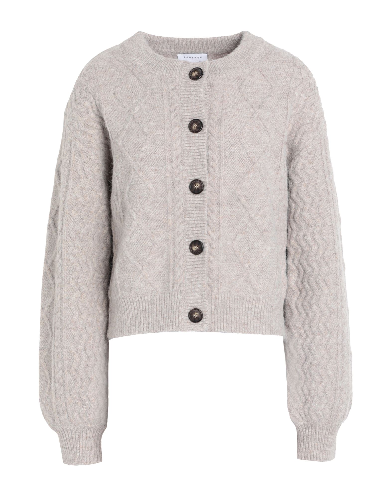 TOPSHOP Strickjacke Damen Taubengrau von TOPSHOP