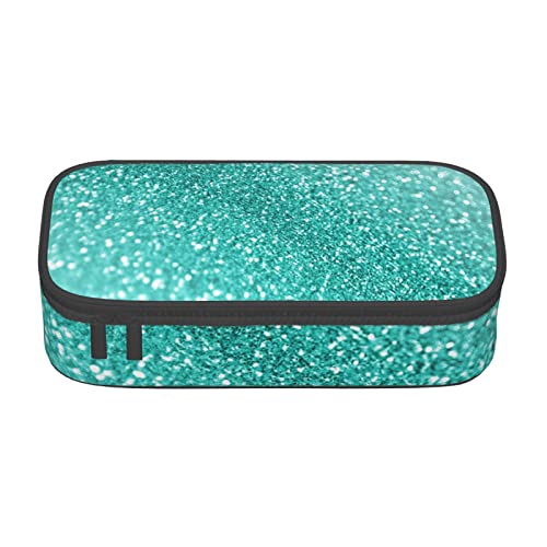 TOPUNY Glitter Printing Large Capacity Pencil Case, Pencil Pouch, Portable Stationery Bag, Multifunctional Organizer von TOPUNY