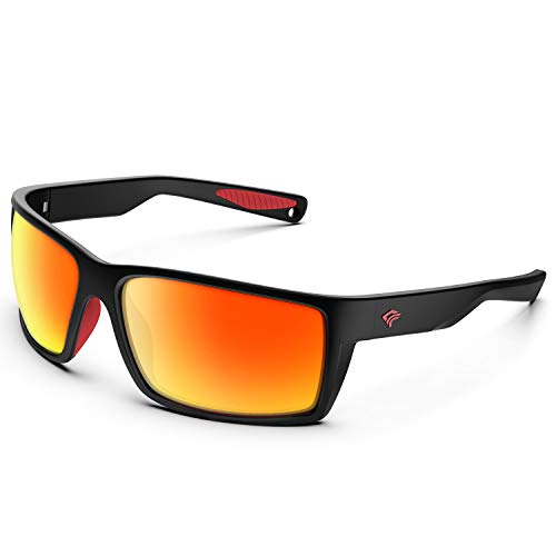 Polarisierte Sport-Sonnenbrille für Herren, flexibler Rahmen, Radfahren, Laufen, Fahren, Angeln, Bergsteigen -TR24-C1 von TOREGE