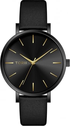 TORII Damen Uhr B33BL.BG in klassischem schwarzen Mode-Stil. von TORII