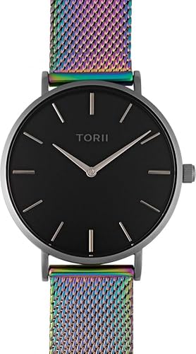 TORII Damen- und Herrenuhr A38MM.BA bunt modisch klassisch von TORII