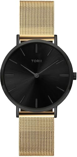 TORII Damenarmbanduhr B34GS.BB in klassischem Gold-Look von TORII