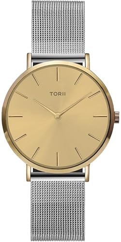 TORII Damenarmbanduhr G34SS.GG in klassischem Silbermodell von TORII