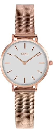 TORII Damenarmbanduhr R28RS.WR in Roségoldmode. von TORII