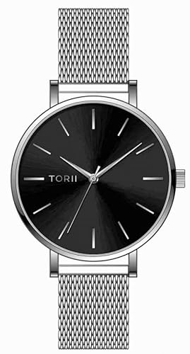 TORII Damenarmbanduhr S33SS.BS in Silber, klassisch Elegantes Design. von TORII
